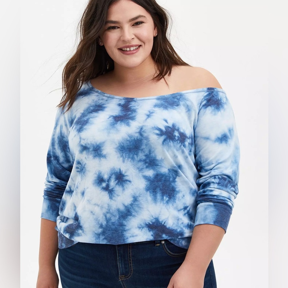 Torrid Off Shoulder Tie Dye Top, size 1